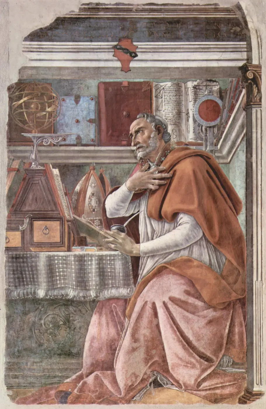 Saint Augustine in his study by Botticelli
