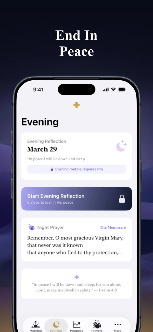 Evening reflection screen